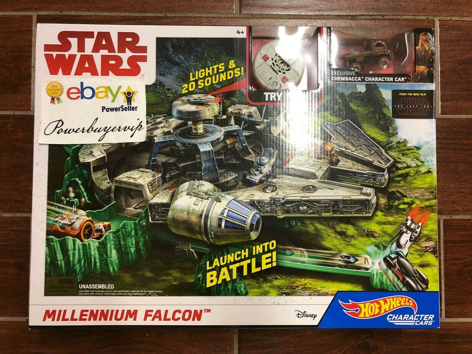 NEW Hot Wheels Star Wars Millennium Falcon Playset 2 DAY GET